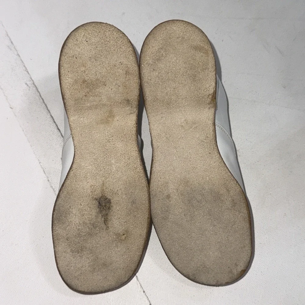 Vintage Self Starters Classic Baby Learning To Walk White‎ Leather Walking Shoes